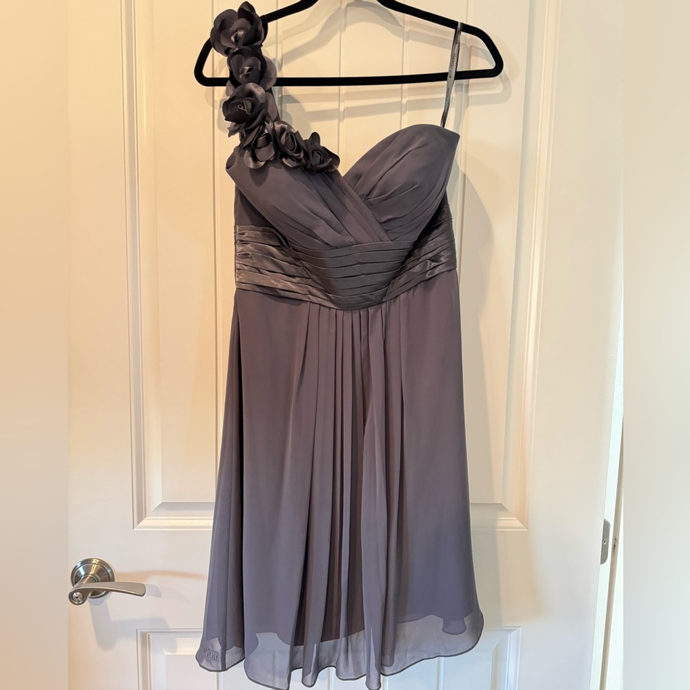 Beautiful bridesmaid or wedding guest dress with floral detail